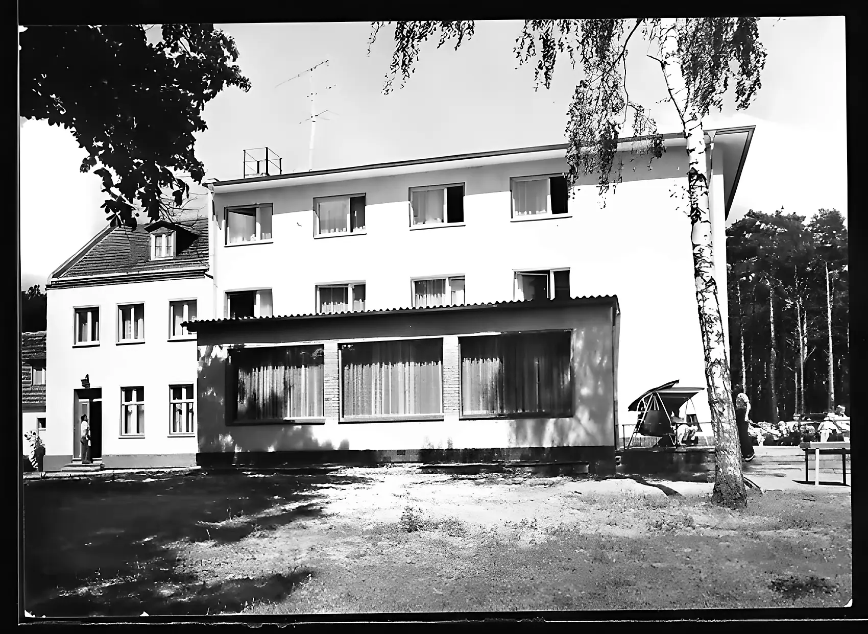 Das Ferienheim am Großen Glubigsee, aufgenommen 1982