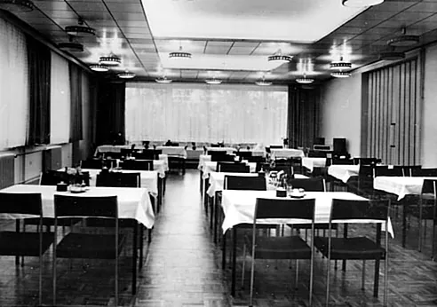 Speisesaal, um 1980